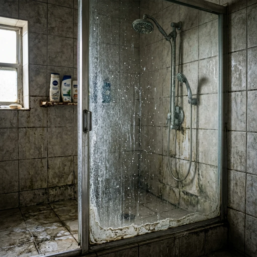 Banyo kireç ve derz lekesi temizliği öncesi